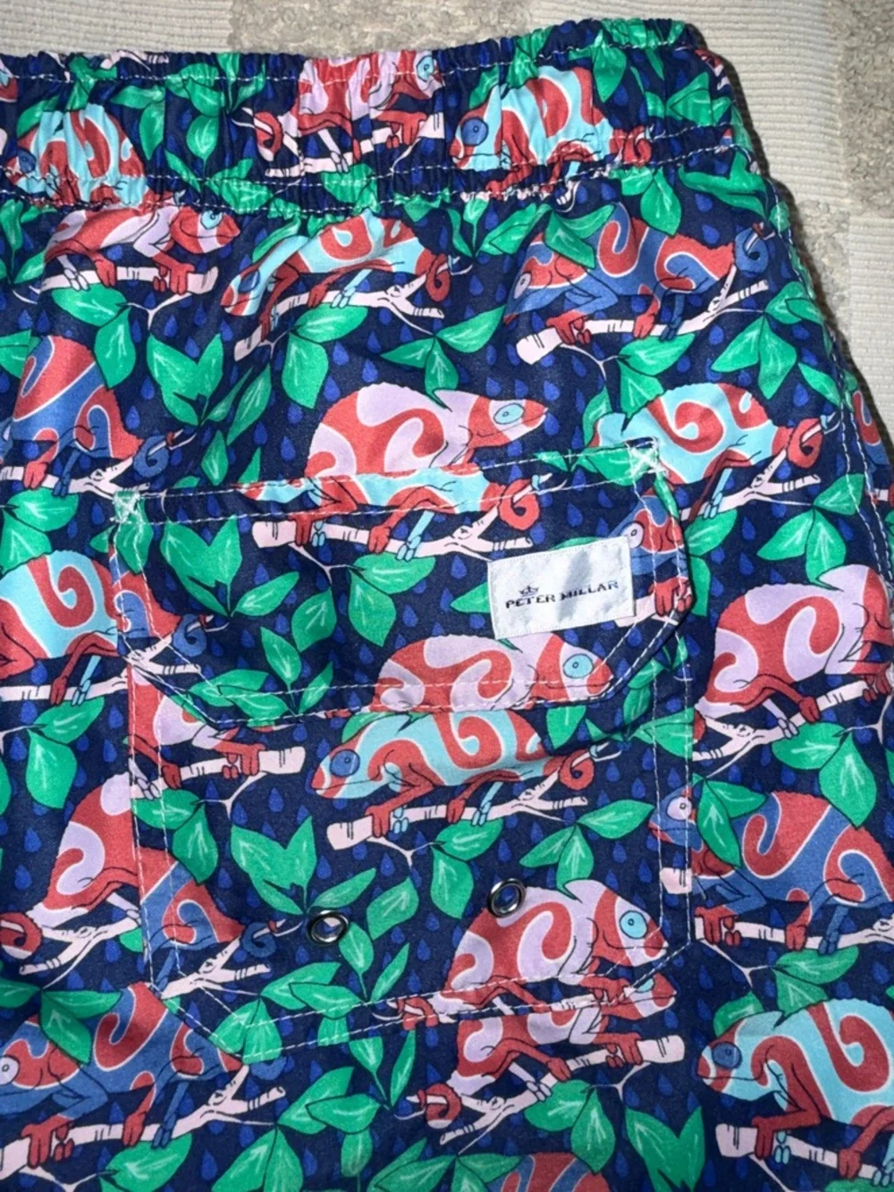 Peter Millar Seaside Collection Iguana Swim‎ Shorts Size L